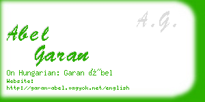 abel garan business card